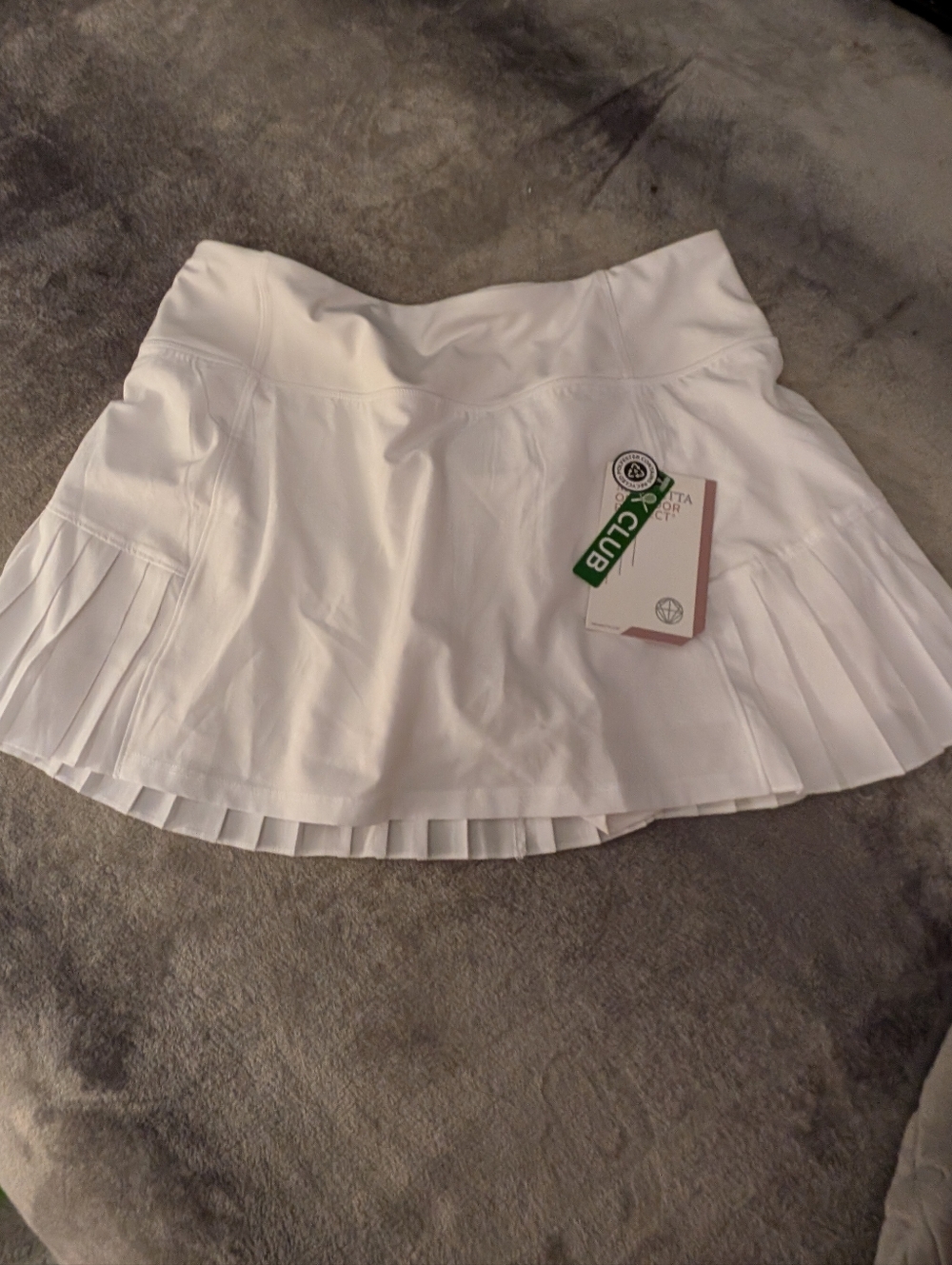 Mondetta White Pleated Skater Tennis Skirt